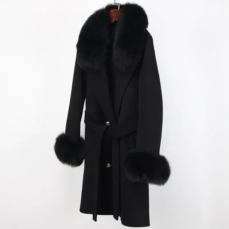 Double-faced Woolen Goods Wool Overcoat Long High-end