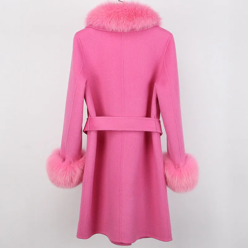 Double-faced Woolen Goods Wool Overcoat Long High-end