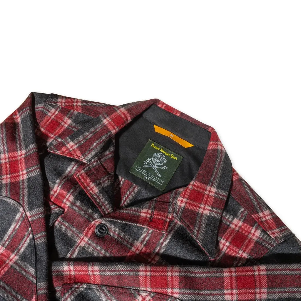 DRB Woodsman Shirt - Red Plaid Techwool