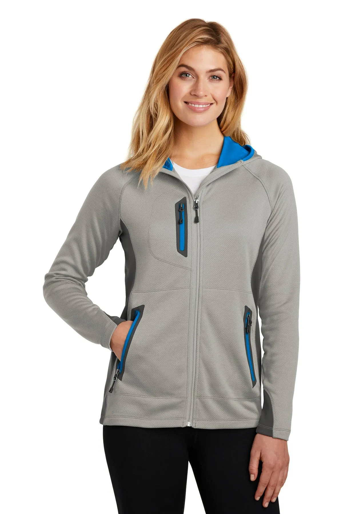 Eddie Bauer ® Ladies Sport Hooded Full-Zip Fleece Jacket. EB245