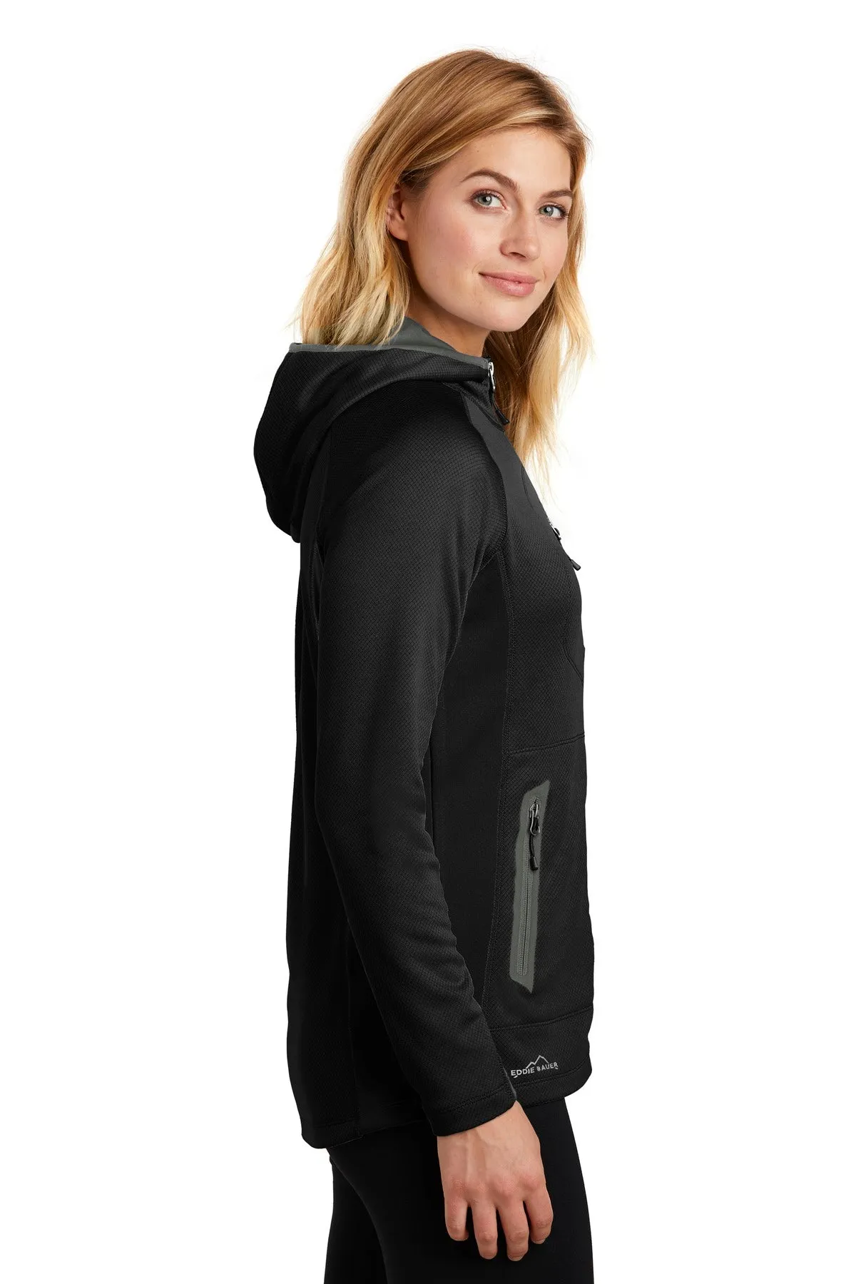 Eddie Bauer ® Ladies Sport Hooded Full-Zip Fleece Jacket. EB245