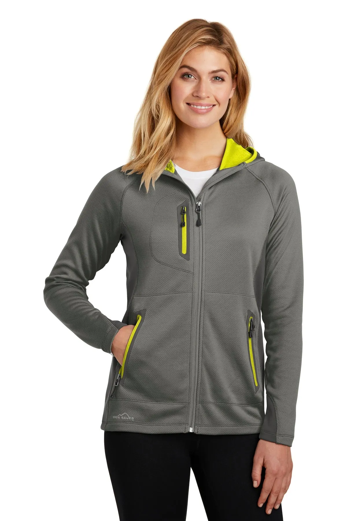 Eddie Bauer ® Ladies Sport Hooded Full-Zip Fleece Jacket. EB245