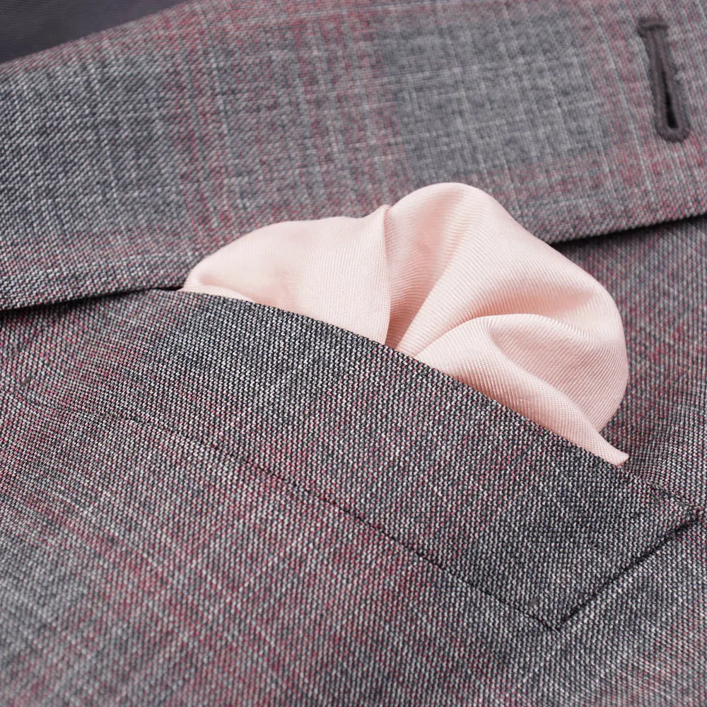 Ermenegildo Zegna Gray-Pink Check Wool Sport Coat