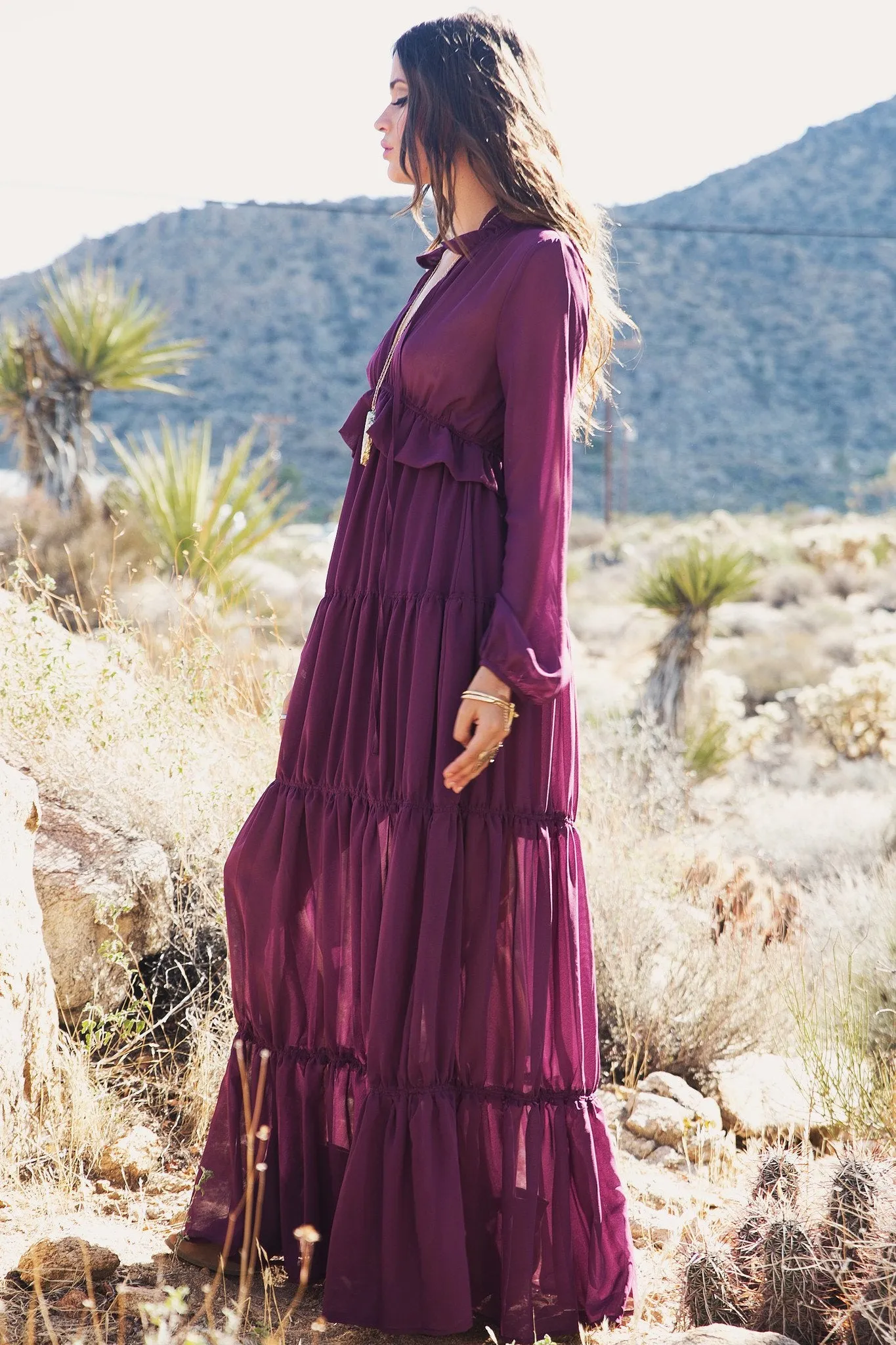 Estelle Tiered Ruffle Maxi Dress