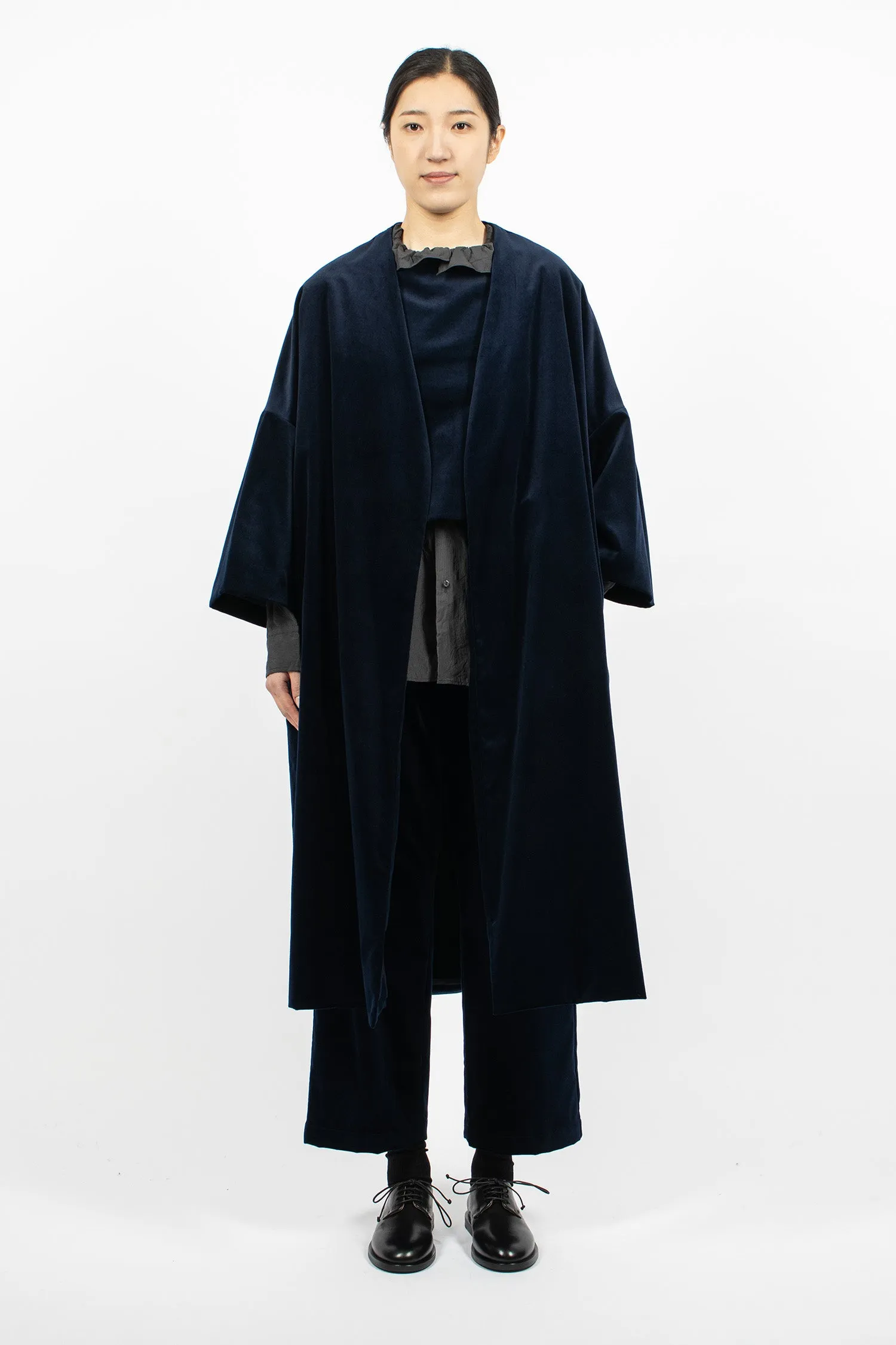 Evening Velvet Coat Black Navy