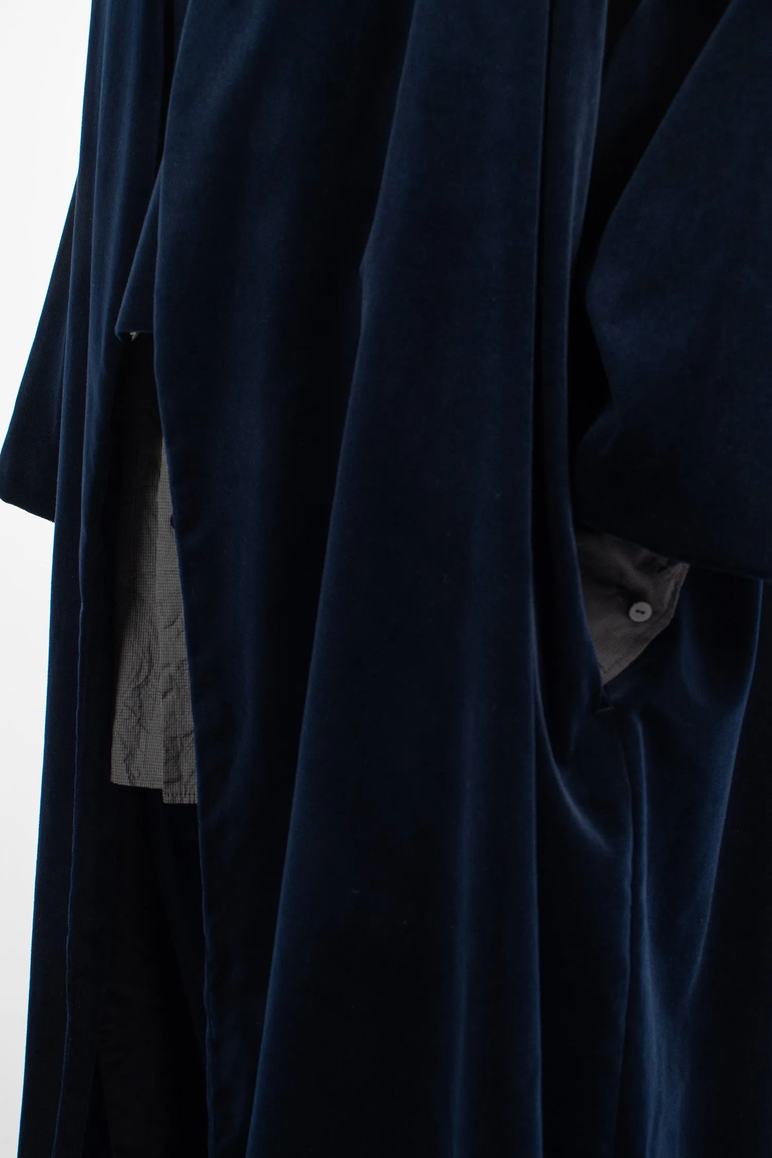 Evening Velvet Coat Black Navy