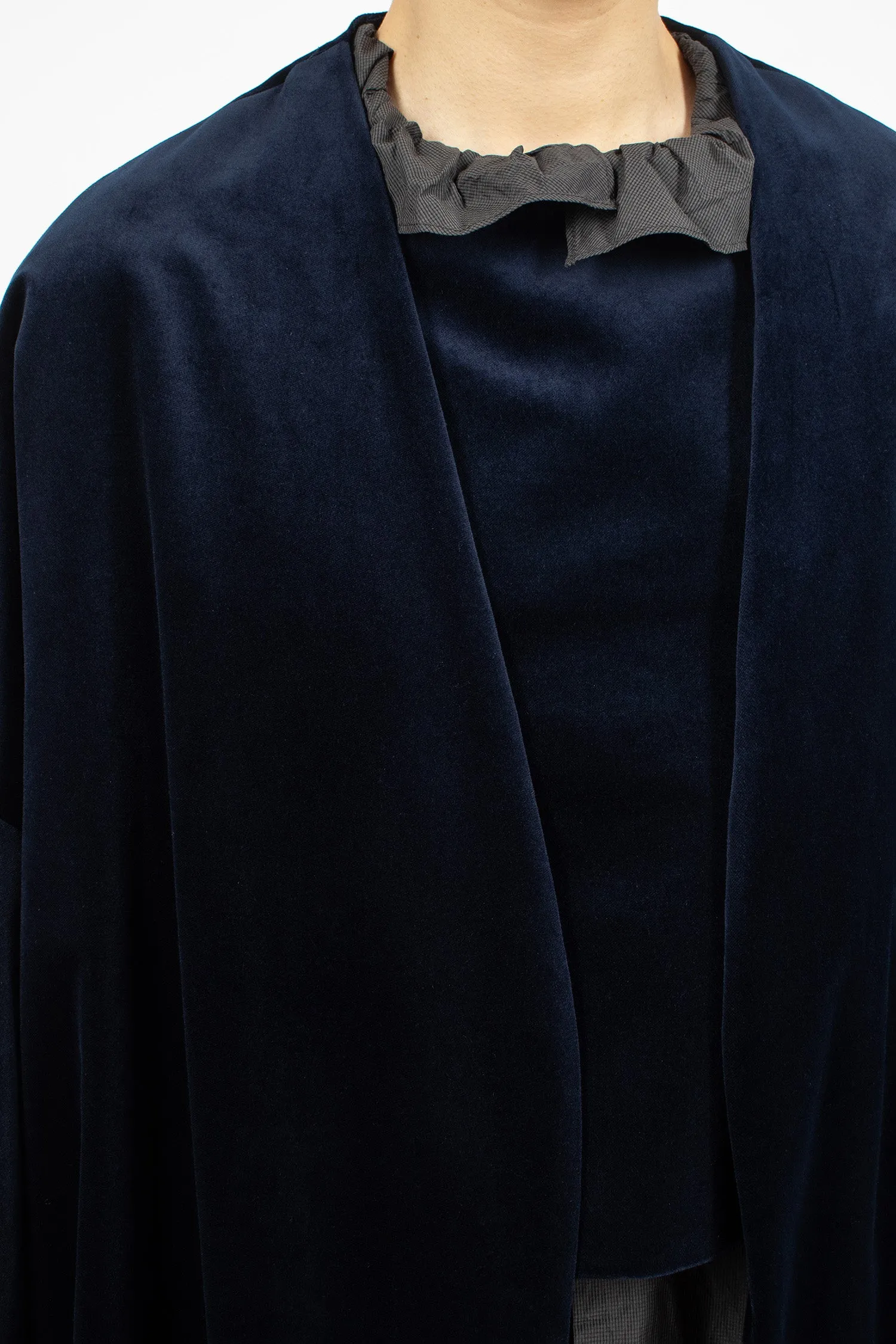 Evening Velvet Coat Black Navy