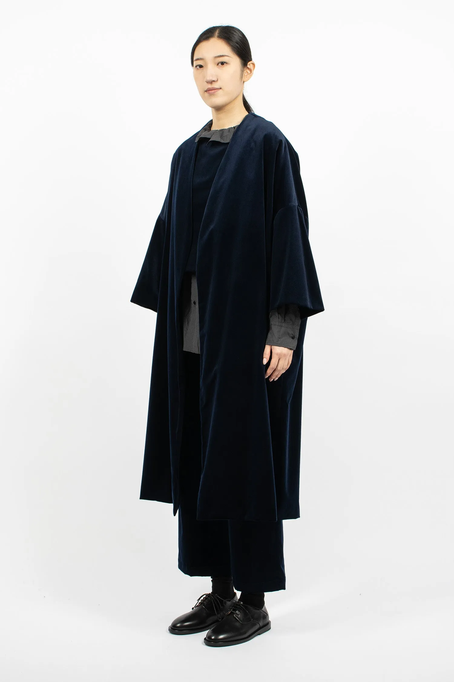 Evening Velvet Coat Black Navy