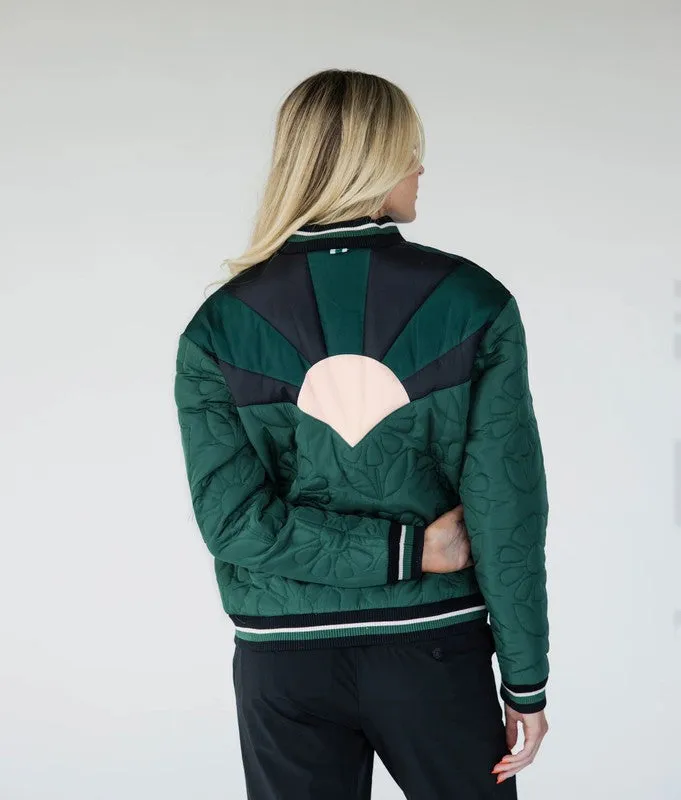 Fore All Blooming Bomber Jacket - Green