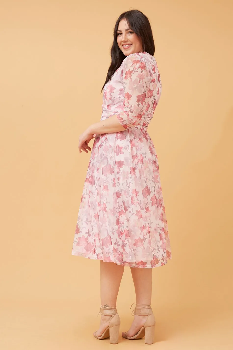 GRACE FLORAL MIDI DRESS