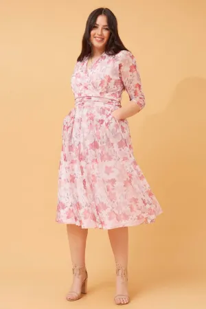 GRACE FLORAL MIDI DRESS