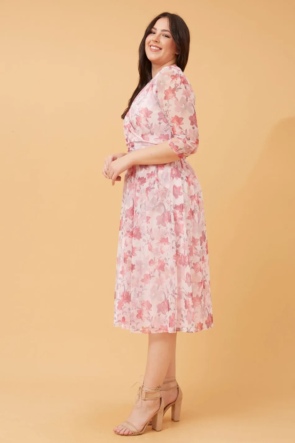 GRACE FLORAL MIDI DRESS