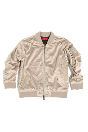 Haus of JR ASA Velour Bomber Tan