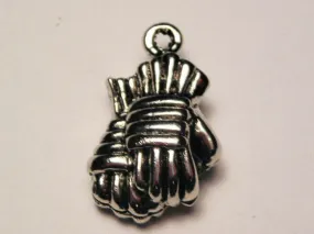 Hockey Gloves Genuine American Pewter Charm