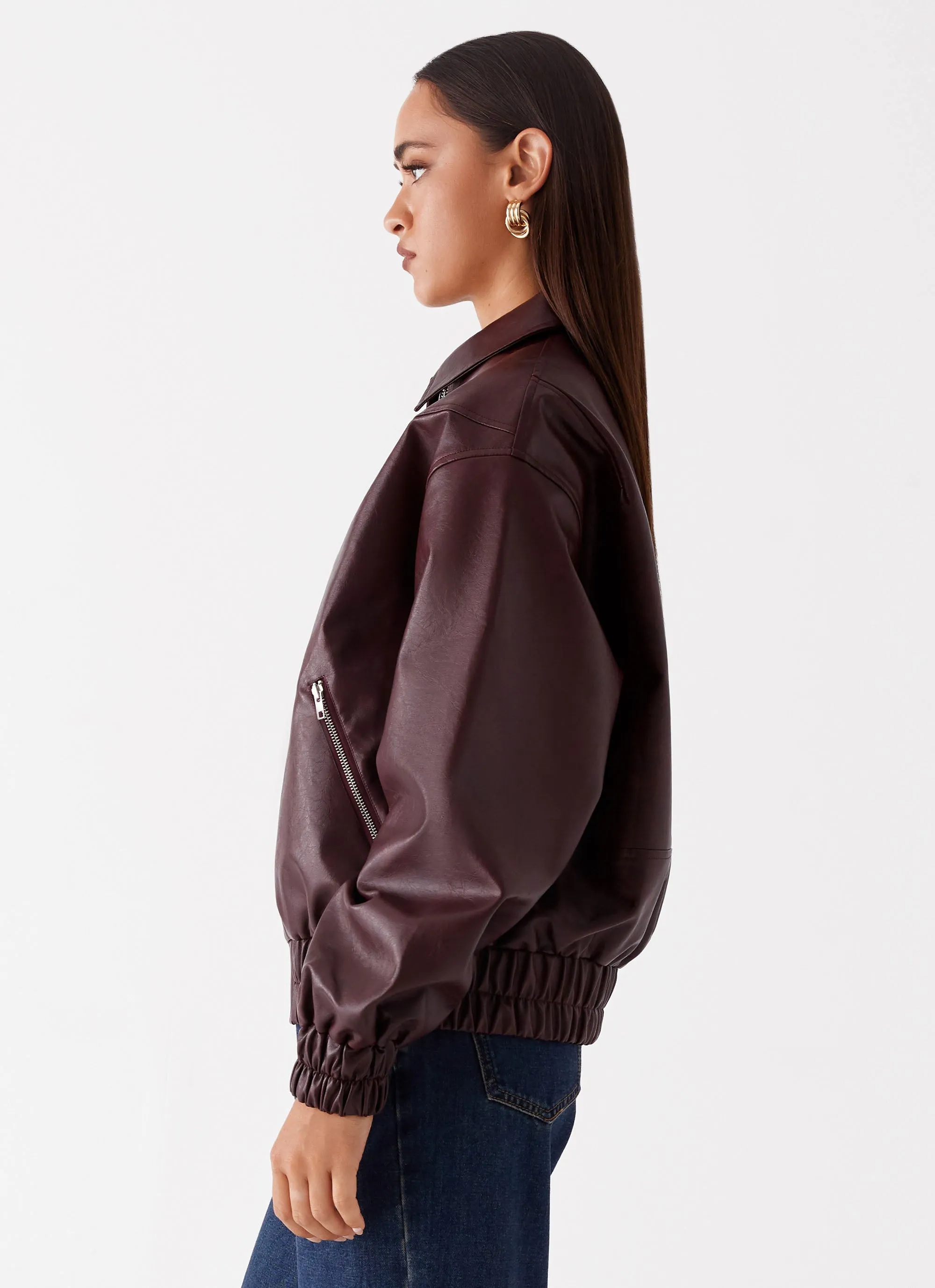 Holland Bomber Jacket - Wine