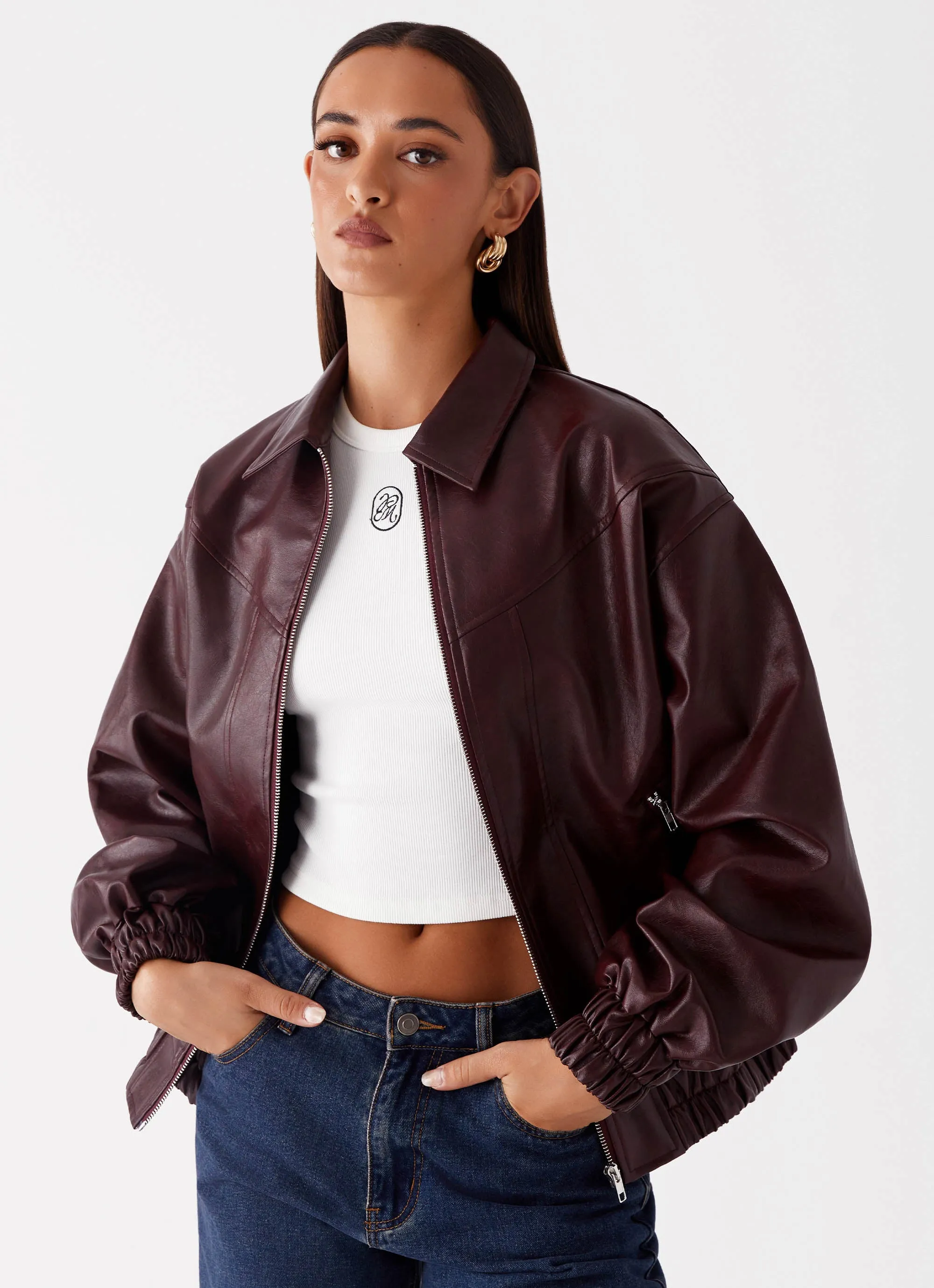 Holland Bomber Jacket - Wine