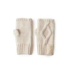 Holland Cooper Cortina Ladies Fingerless Gloves - Oatmeal