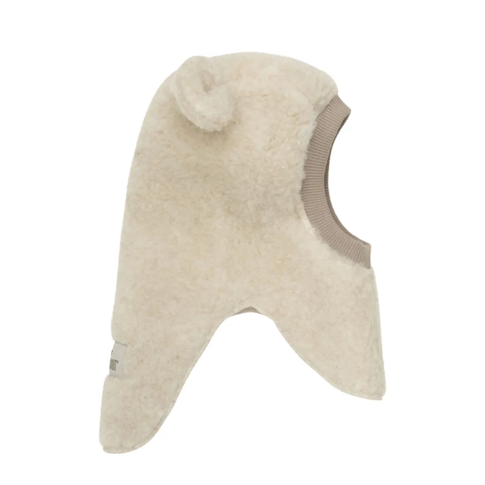 Huttelihut - Balaclava ears teddy | wollen bivakmuts baby en kind