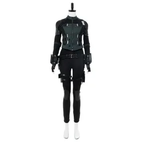 Infinity War Black Widow Natasha Romanoff Outfit Cosplay Costume whole set