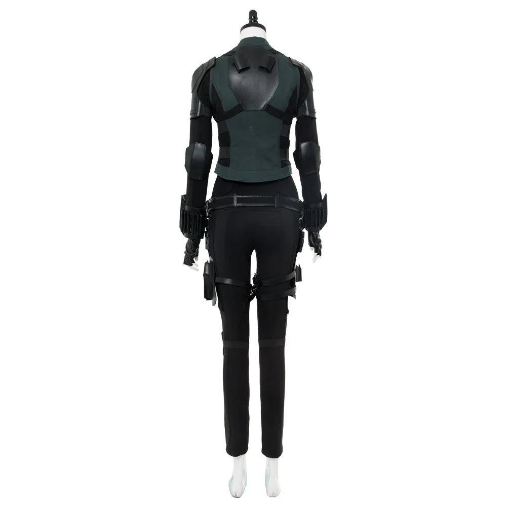 Infinity War Black Widow Natasha Romanoff Outfit Cosplay Costume whole set