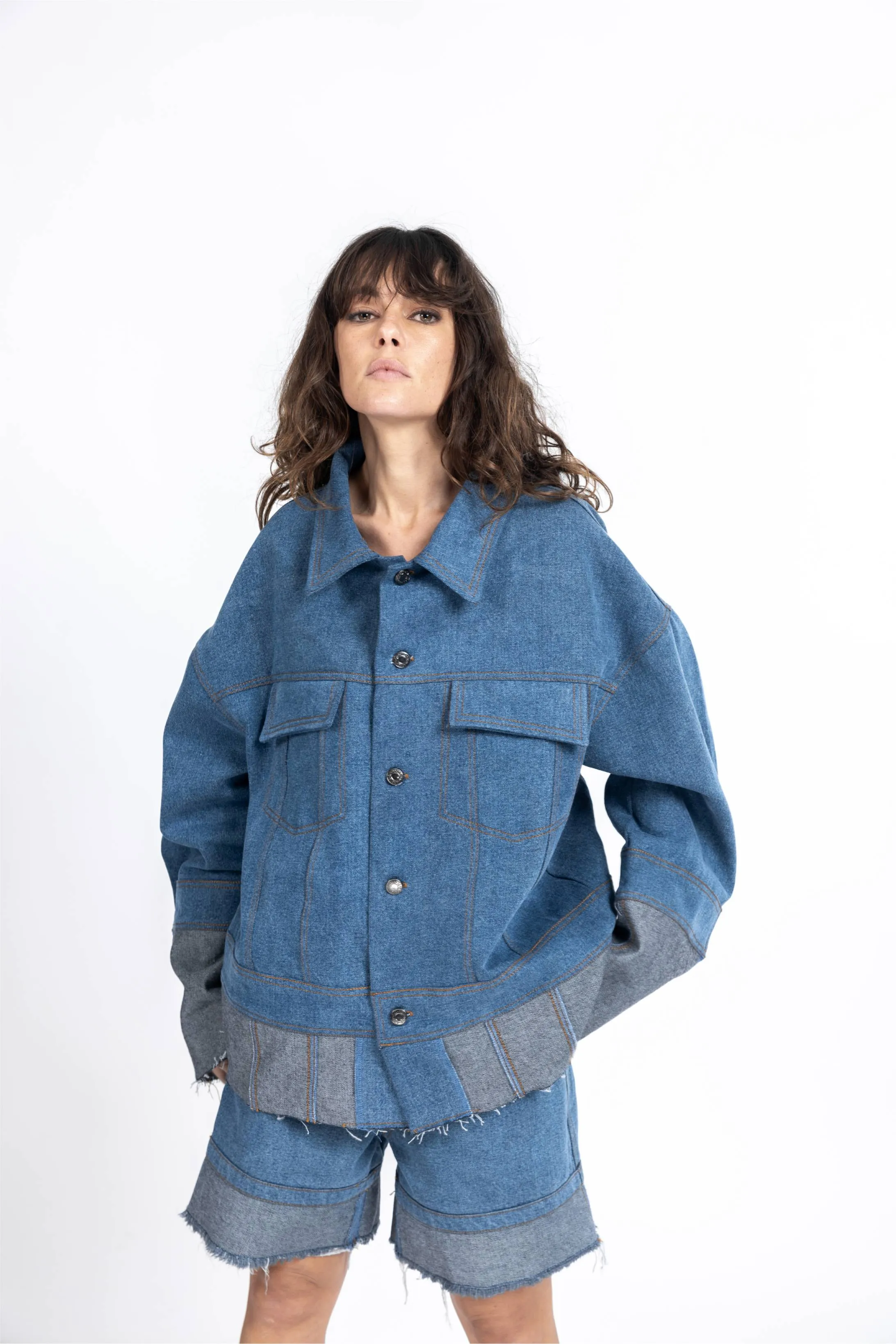 Inverse Denim Jacket - Dull Blue