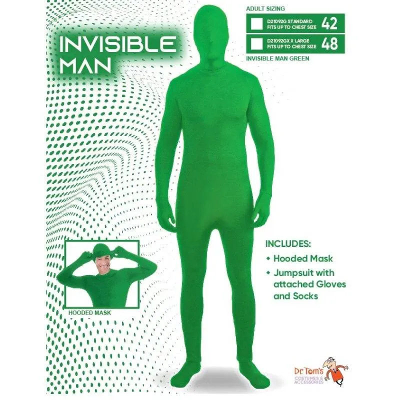 Invisible Man Green Costume - Dr Toms