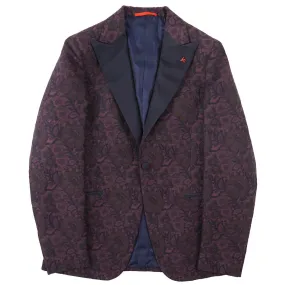 Isaia Slim-Fit Brocade Smoking Jacket