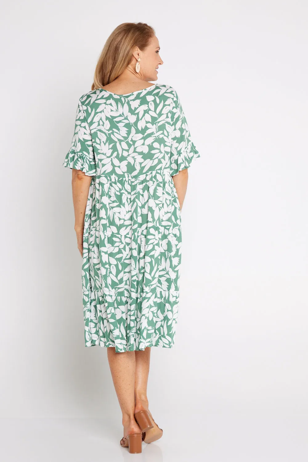 Jackson Dress - Green Leaf