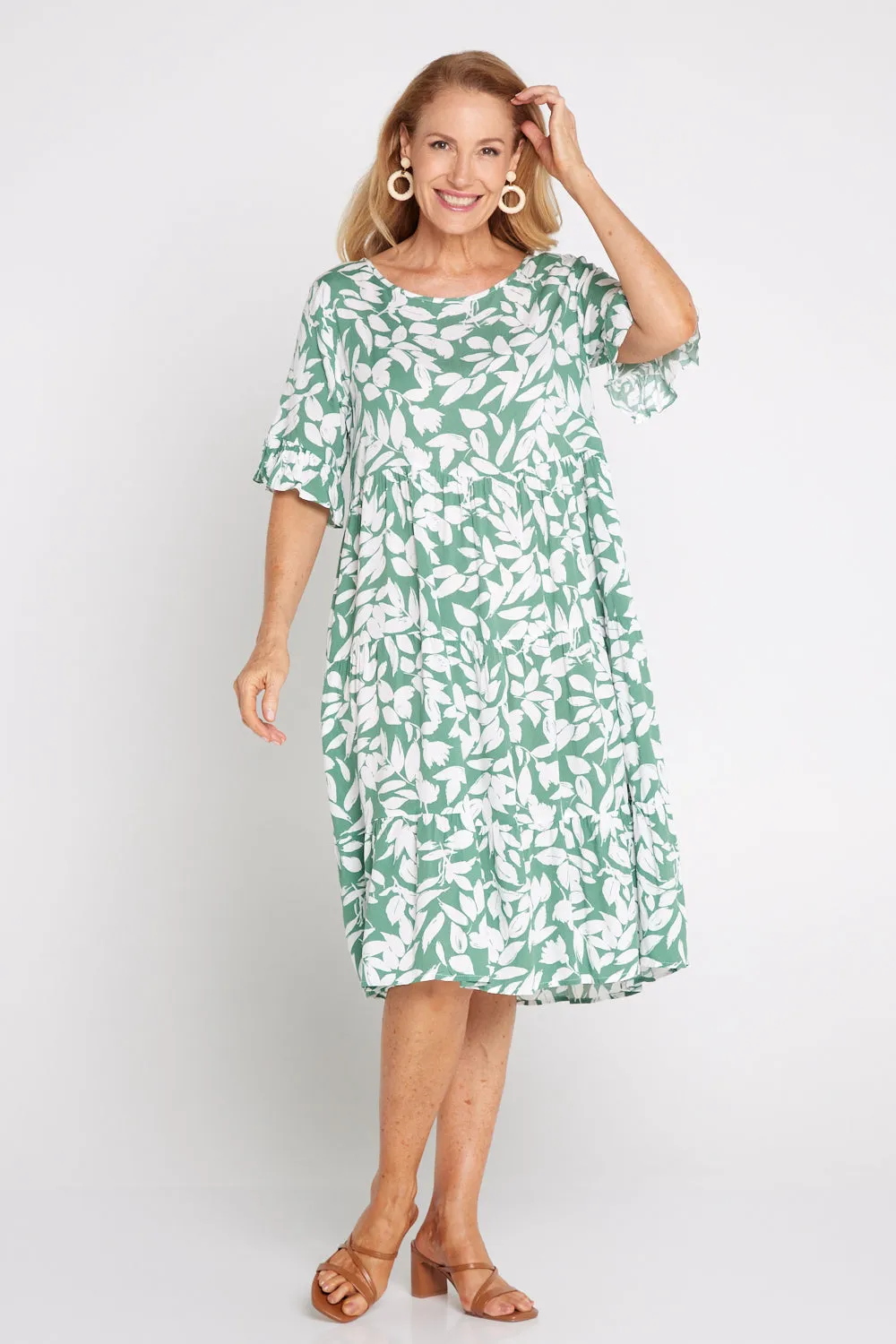 Jackson Dress - Green Leaf