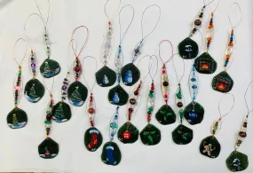 Jade City creations - Hand painted jade Christmas ornaments