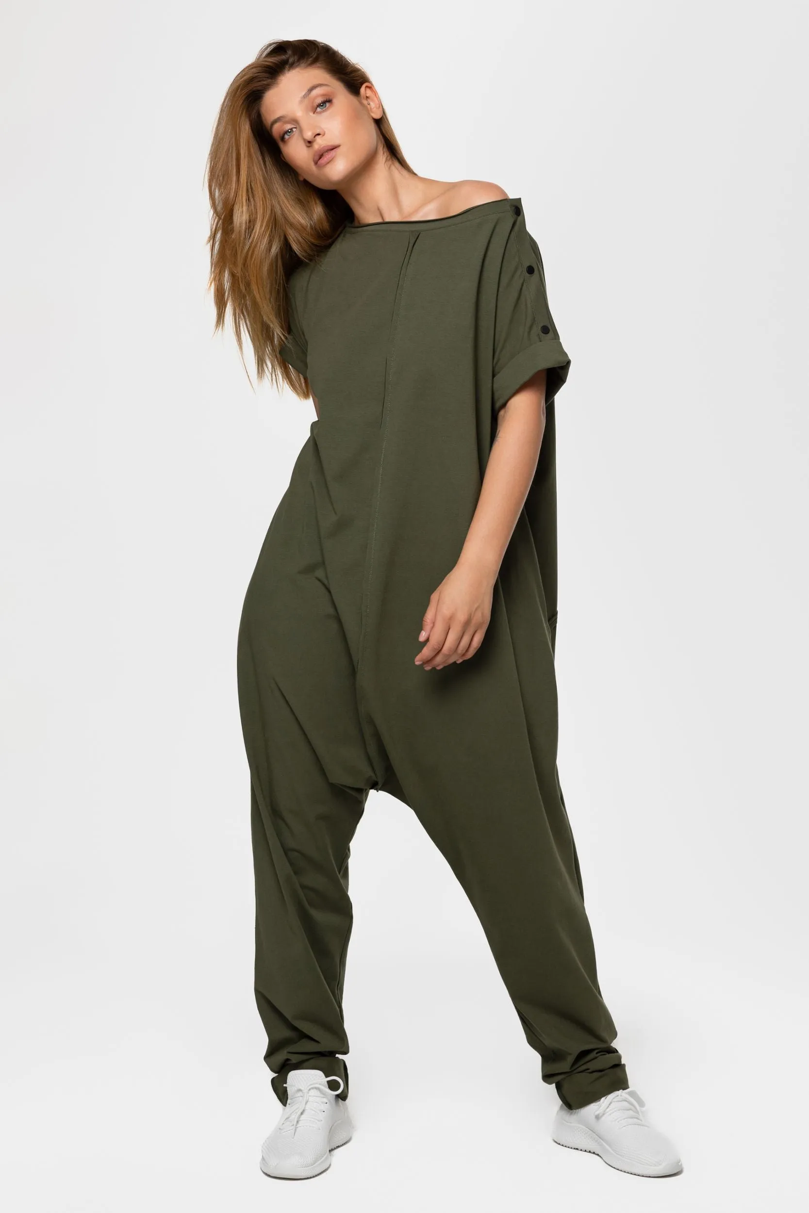 Khaki Cotton Overall