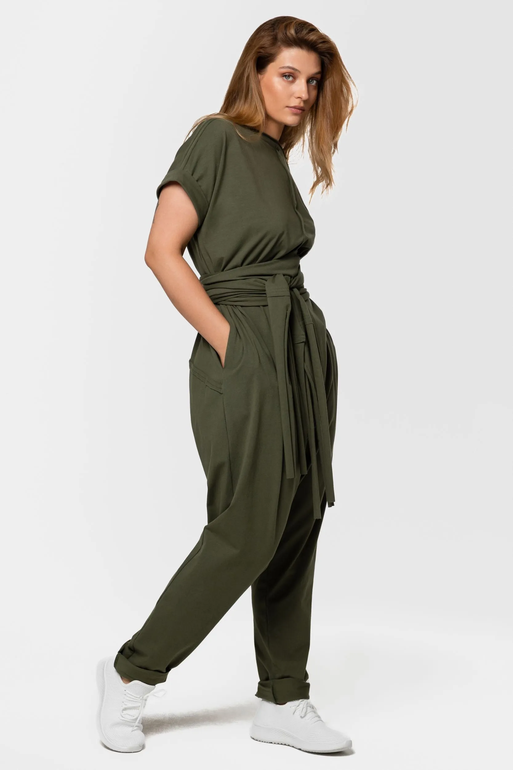 Khaki Cotton Overall