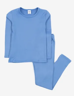 Kid's Classic Solid Color Thermal Pajamas