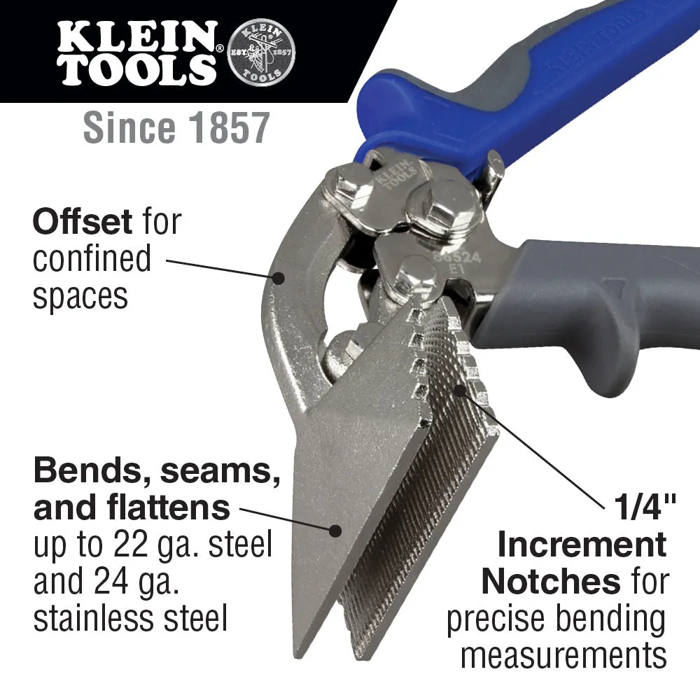 Klein 86524 Offset Hand Seamer, 3"