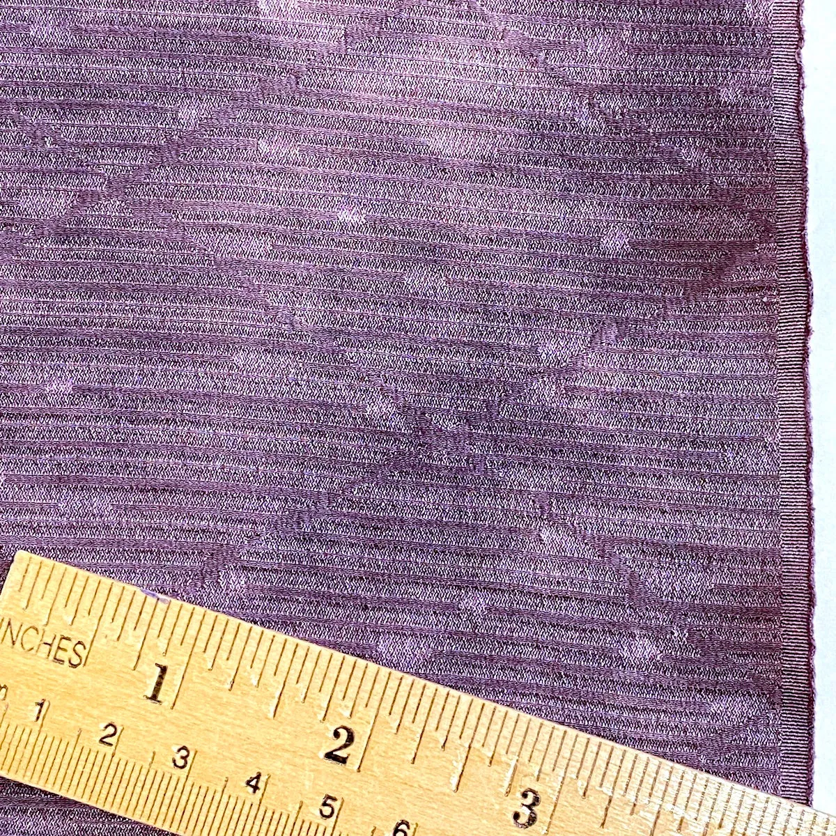 LAST 3/4 Yard, Amethyst Hand-Dyed Drapey Dusty Speckles/Pleats Vintage Kimono Silk  From Japan #257