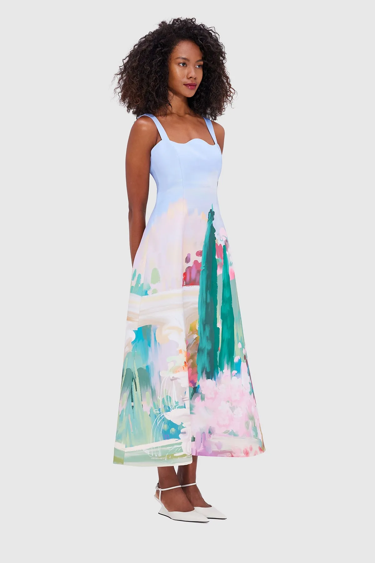 Leo Lin Odette Midi Dress - Jardin Print