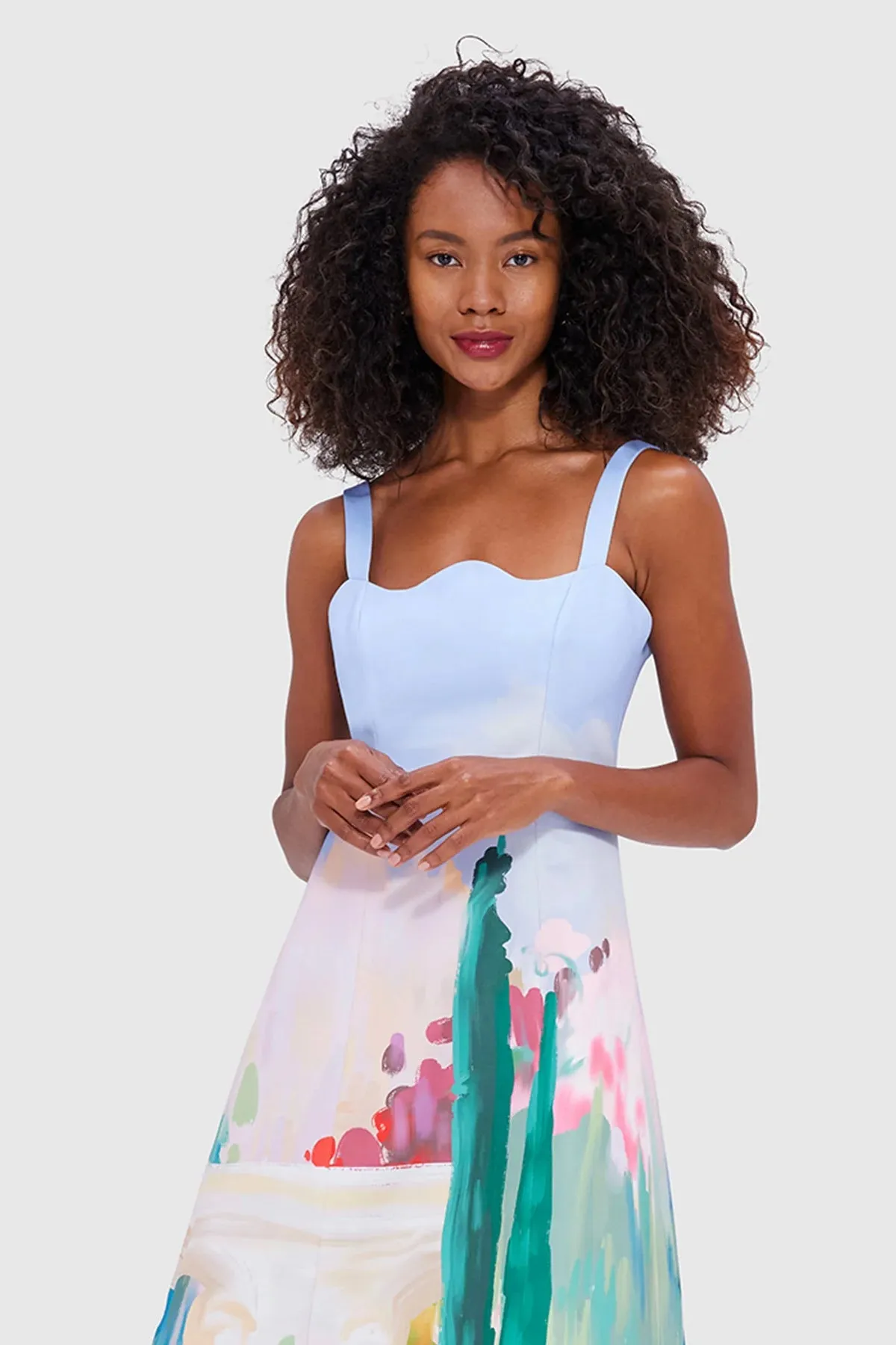 Leo Lin Odette Midi Dress - Jardin Print