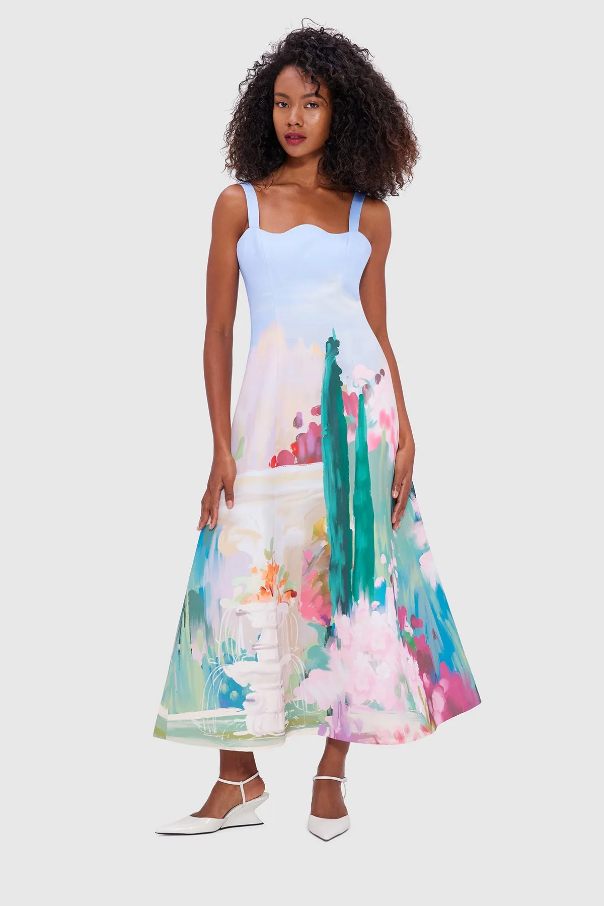 Leo Lin Odette Midi Dress - Jardin Print