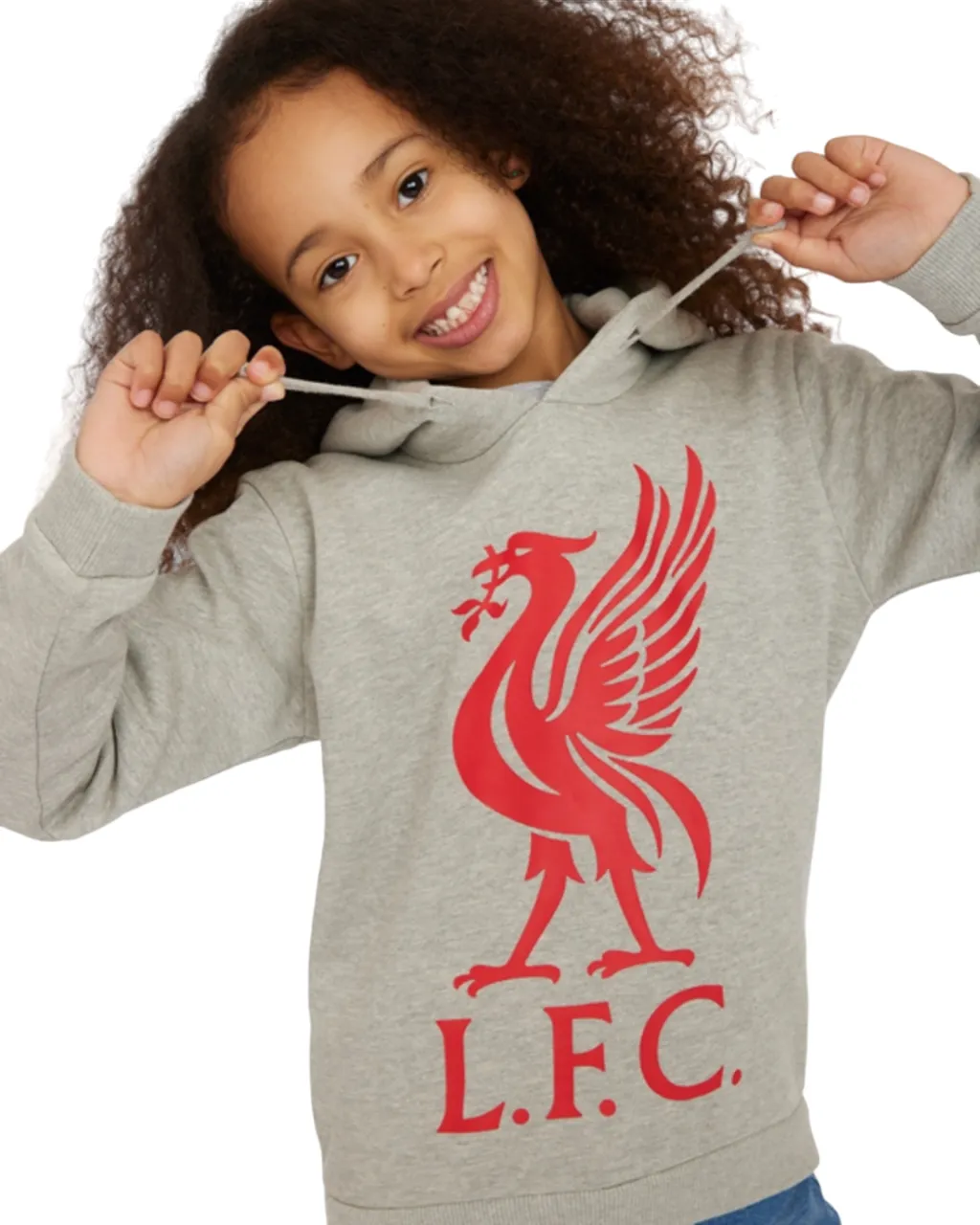 LFC Junior Liverbird Hoody GREY