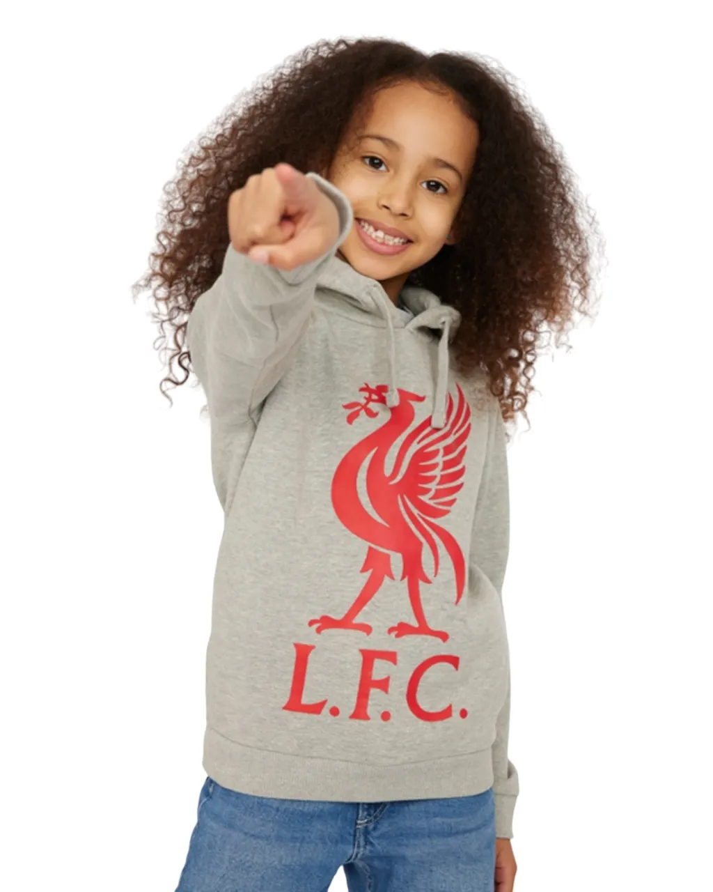 LFC Junior Liverbird Hoody GREY