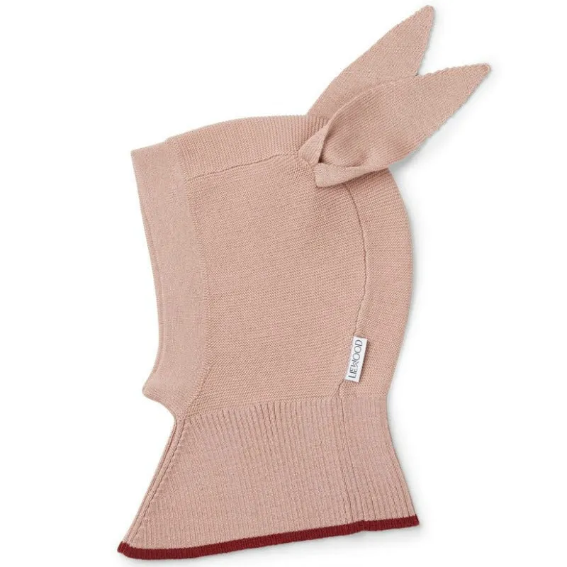 Liewood, Sirius Knit Balaclava Kids Hat, Rabbit Rose