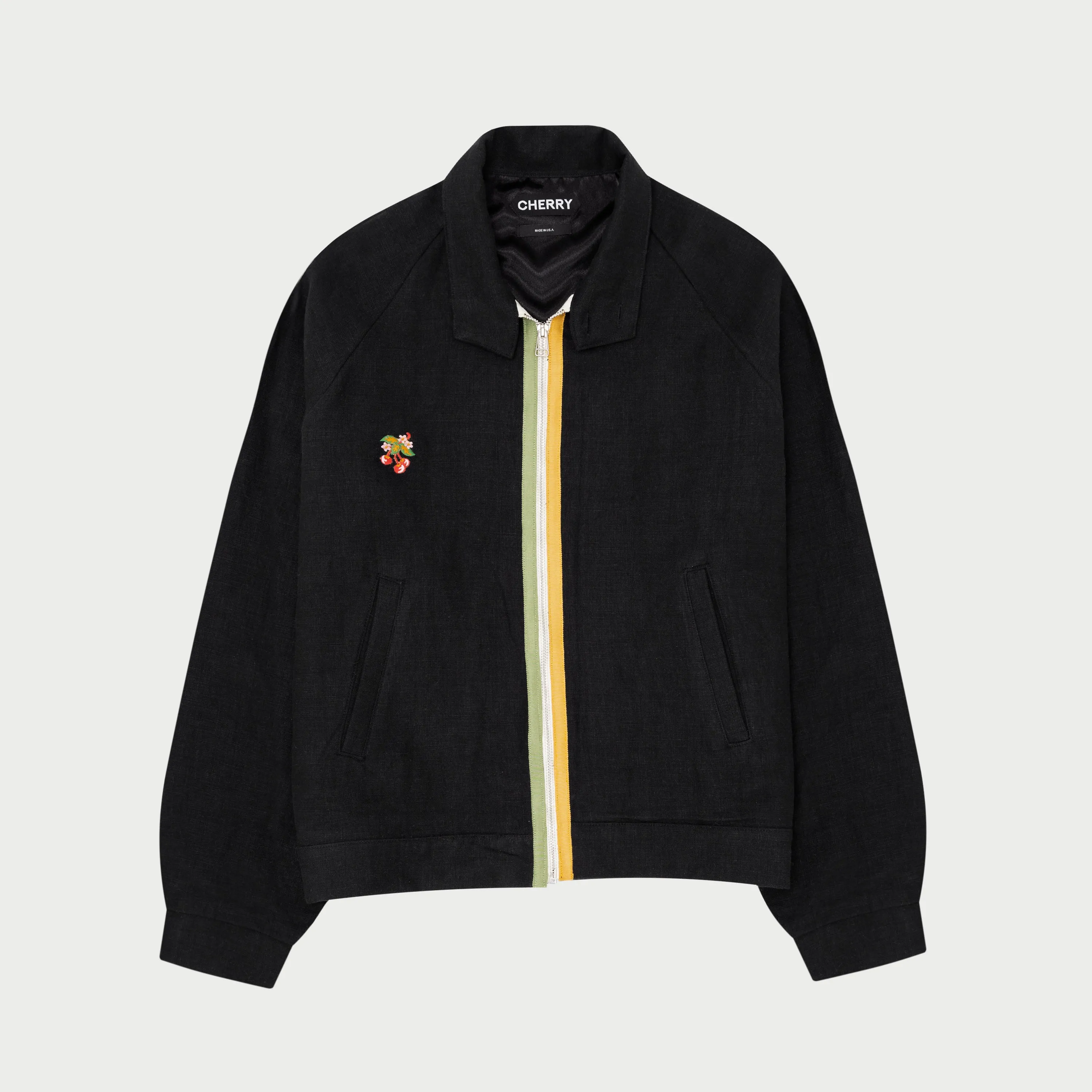 Linen Racing Jacket (Black)