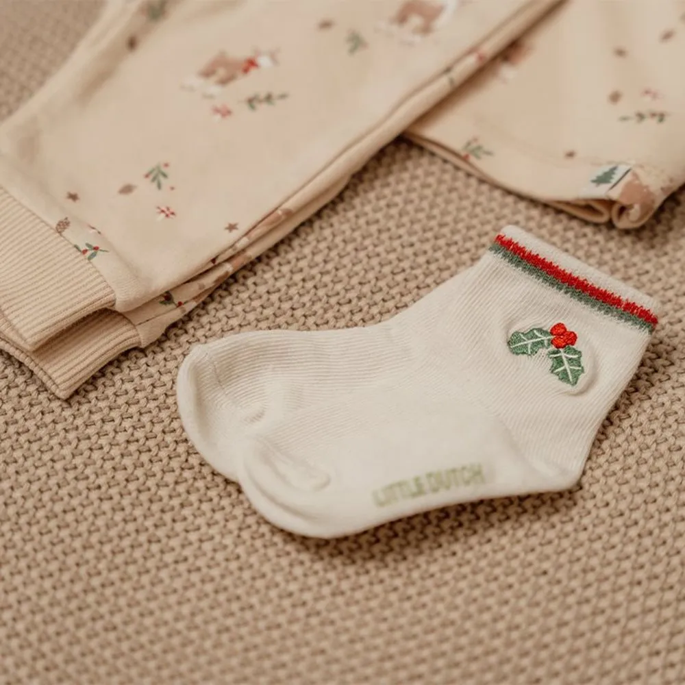 Little Dutch, Christmas Baby Socks, Size 3 ( 6-9 Months)