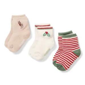 Little Dutch, Christmas Baby Socks, Size 3 ( 6-9 Months)