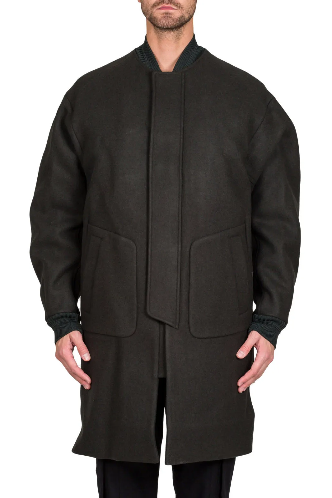 Long Bomber Coat