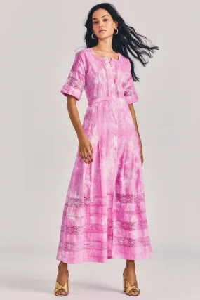 Love Shack Fancy - Edie Dress in Begonia Hand Dye