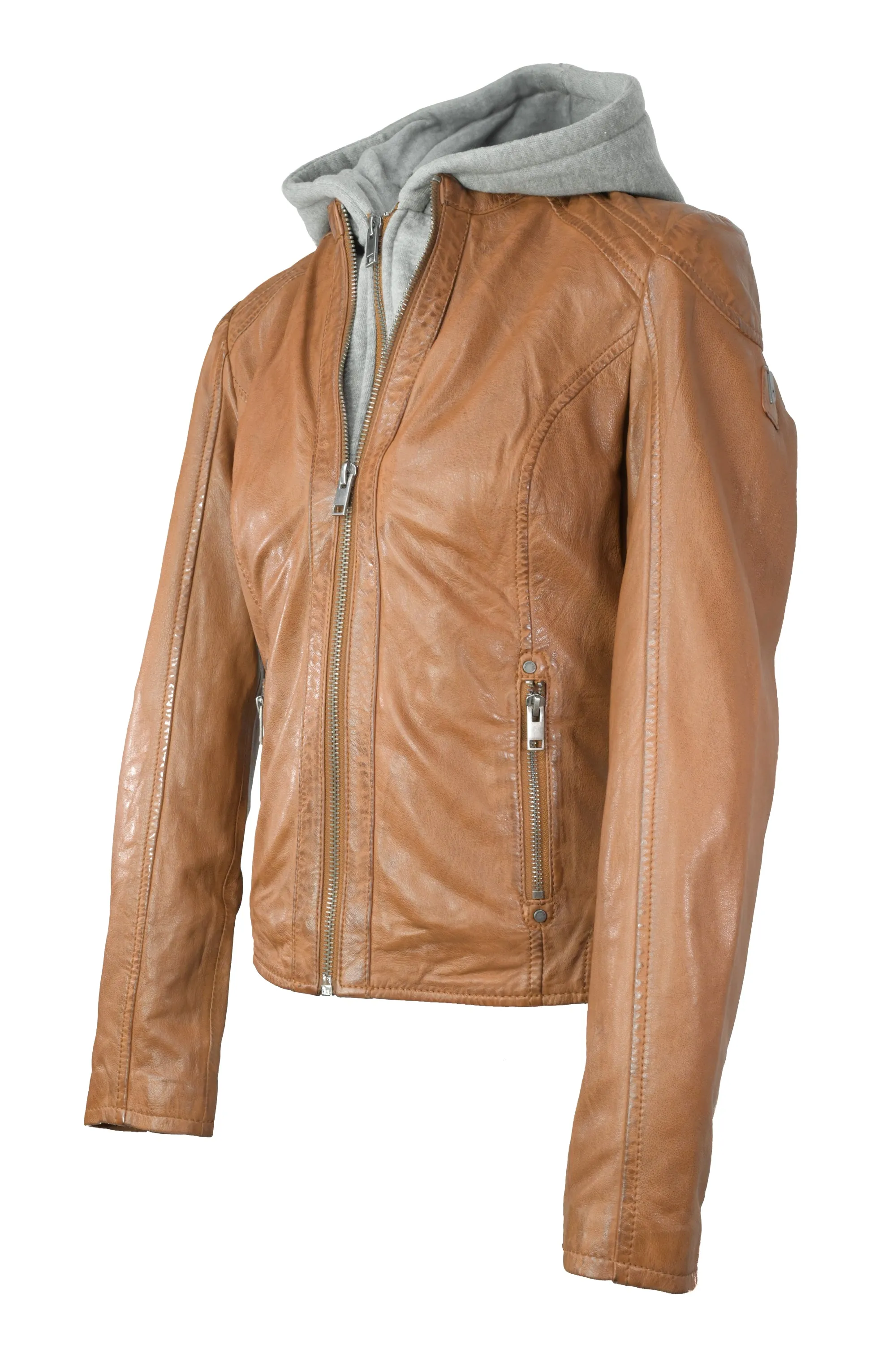 Mauritius Allice Ladies Leather Jacket Cognac