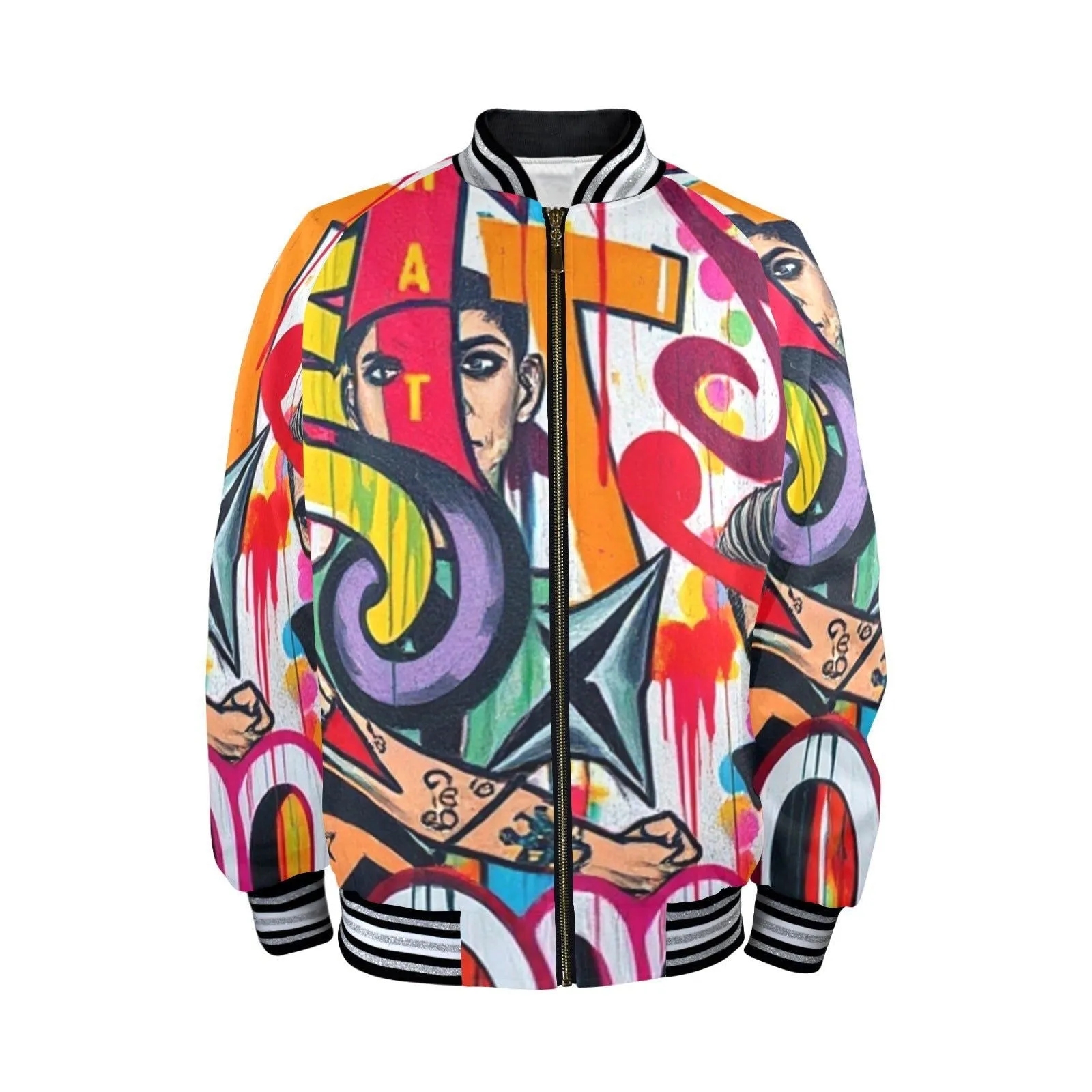 Men's Exclusive one of a kind Jacket-LA Best Graffiti Art Designs by Toxic N Disorderly