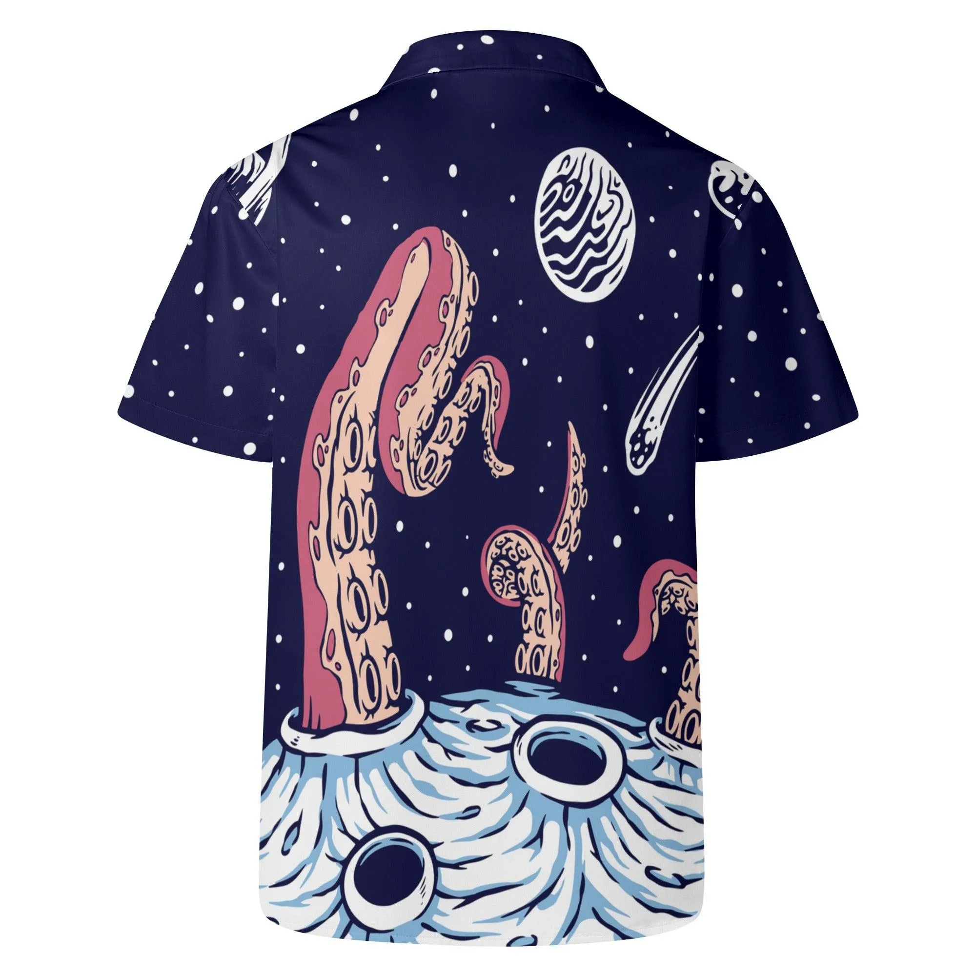 Mens Hawaiian Astronaut Casual Shirt