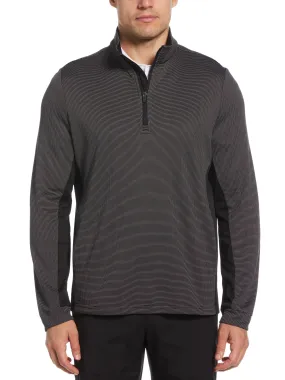 Men's Micro Jacquard Quarter Zip Golf Jacket